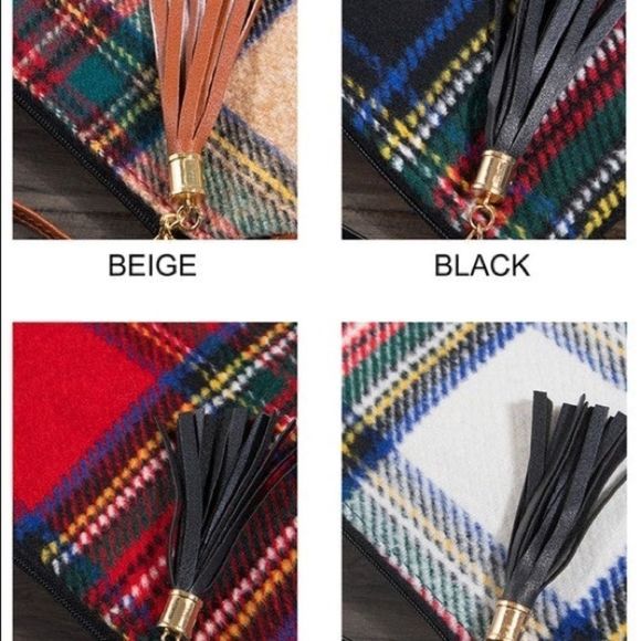 Plaid Cross Body Beige - Picture 2 of 8